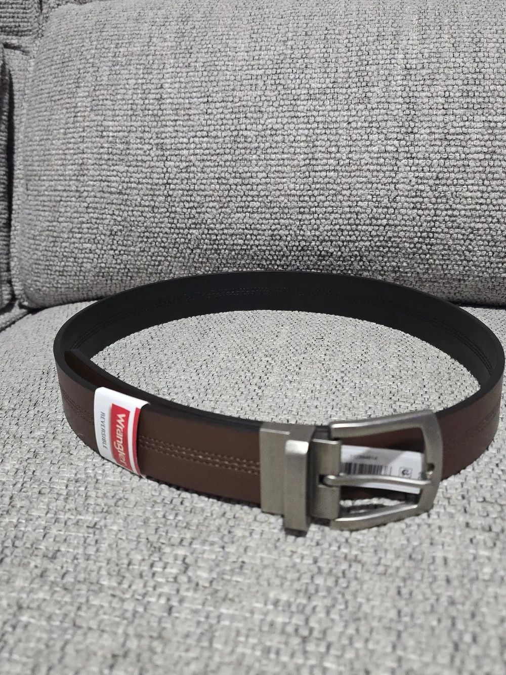 Wrangler Reversible Brown and Black Leather Belt